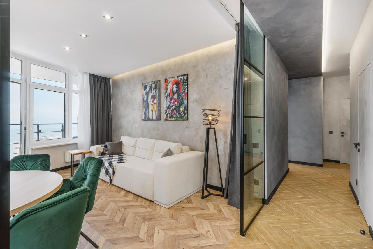 Pearl 45 Fantastic Design Sea View Apartment Odessa Exteriör bild
